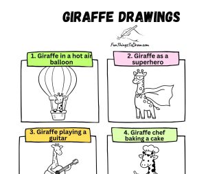 Giraffe Drawing Ideas