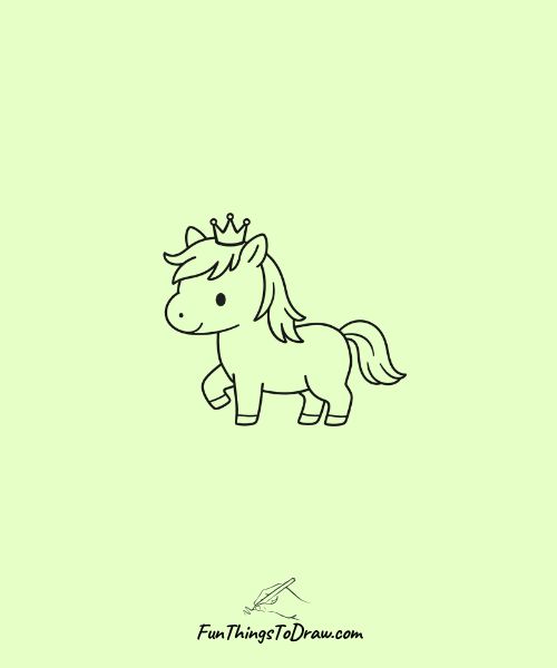 Cute horse drawing