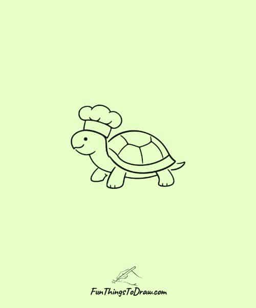 Turtle in a Chef's Hat