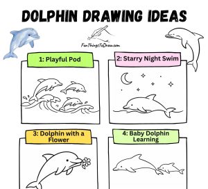 Dolphin Drawing Ideas Easy