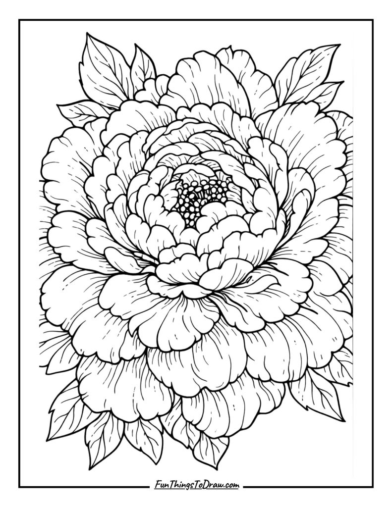 Peony Close-Up