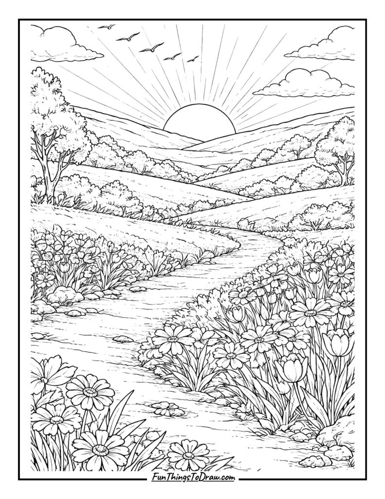 Spring Morning Sunrise