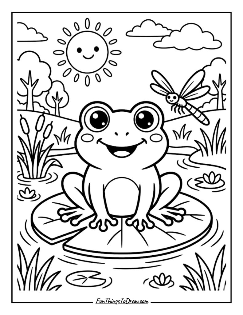 Frog on a Lily Pad