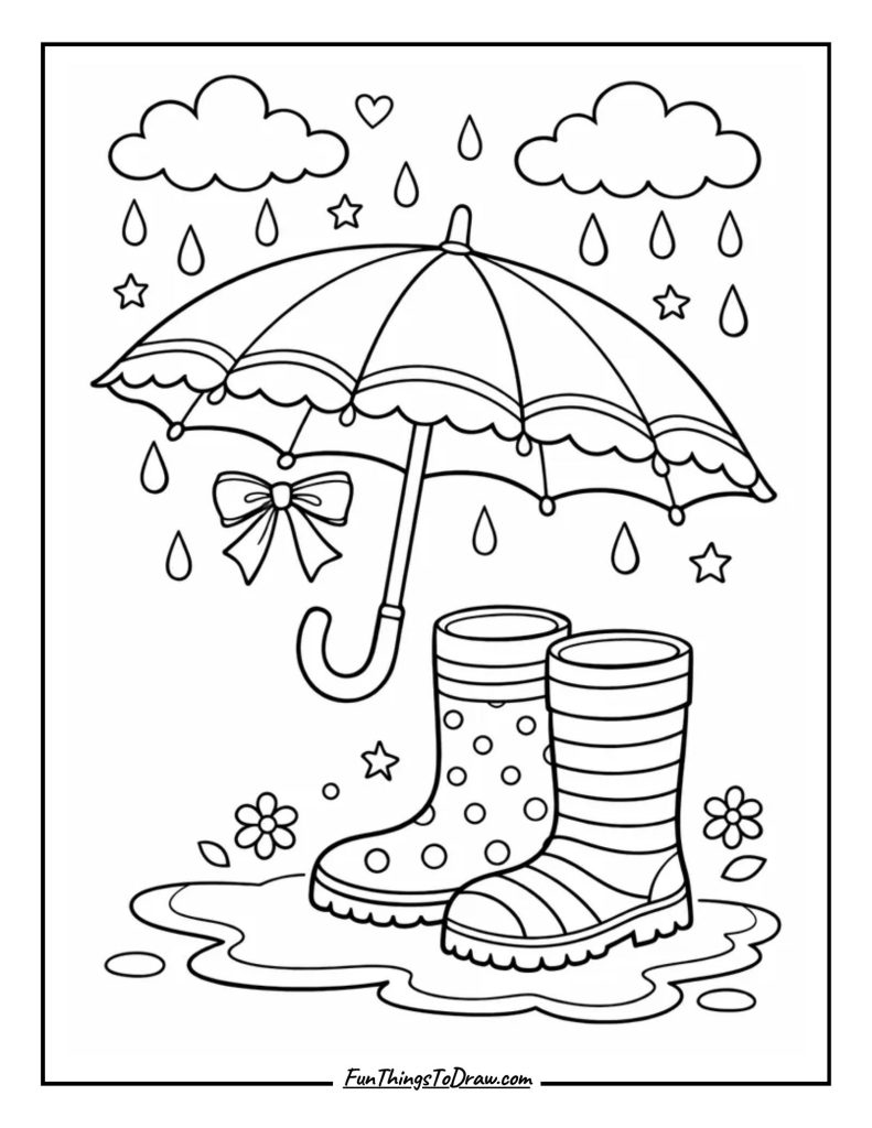 April Coloring page