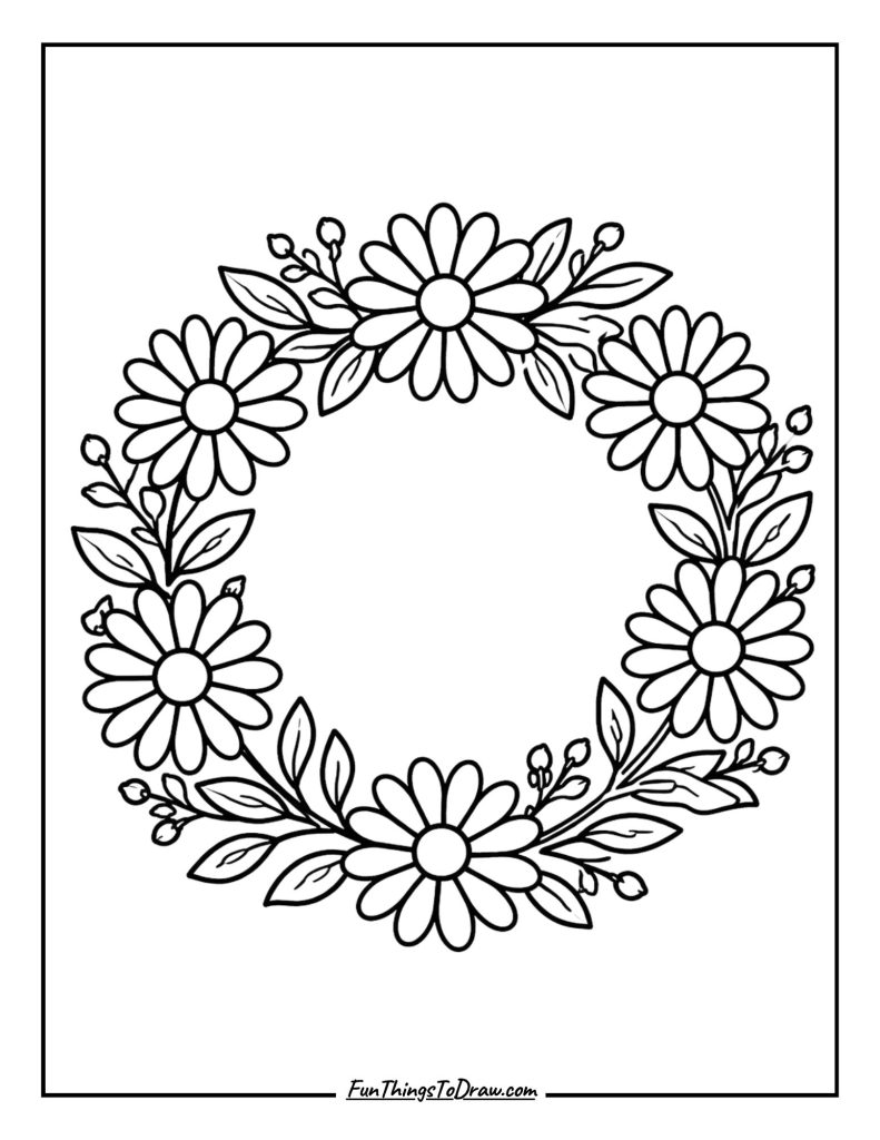 Daisy Wreath