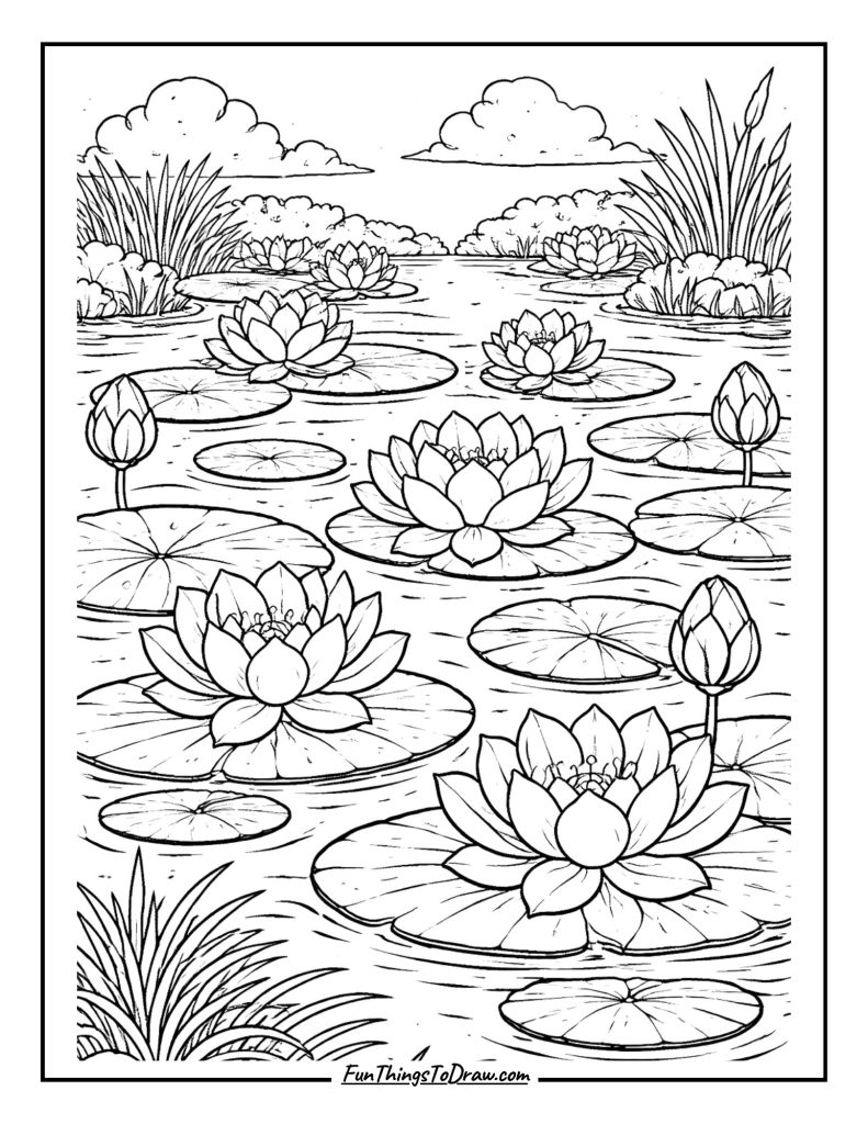 Lily Pad & Lotus Pond