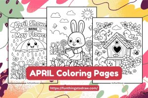 Free Printable April Coloring Pages