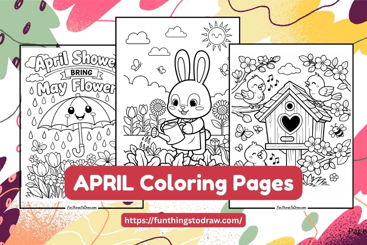 Free Printable April Coloring Pages