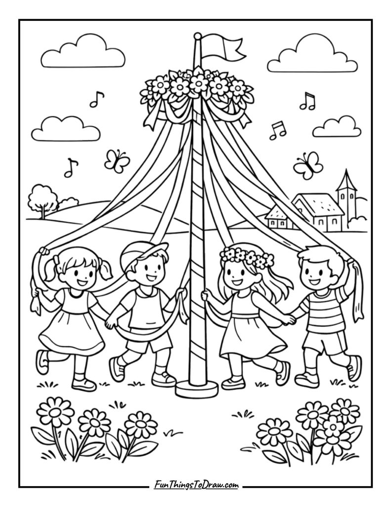 Maypole Dance Celebration