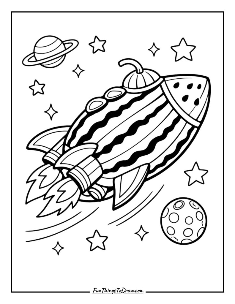 Watermelon Spaceship