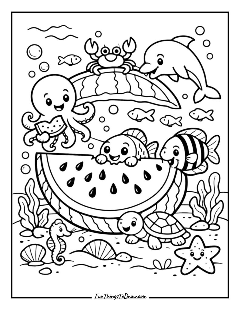 Watermelon Under the Sea