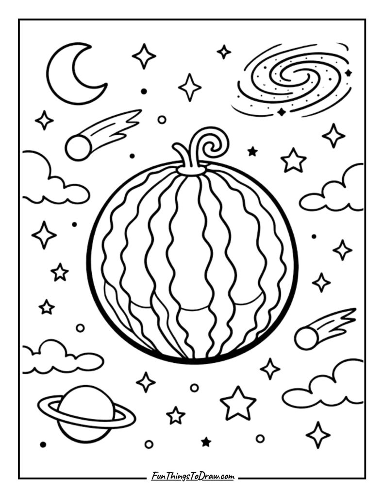 Watermelon in Space