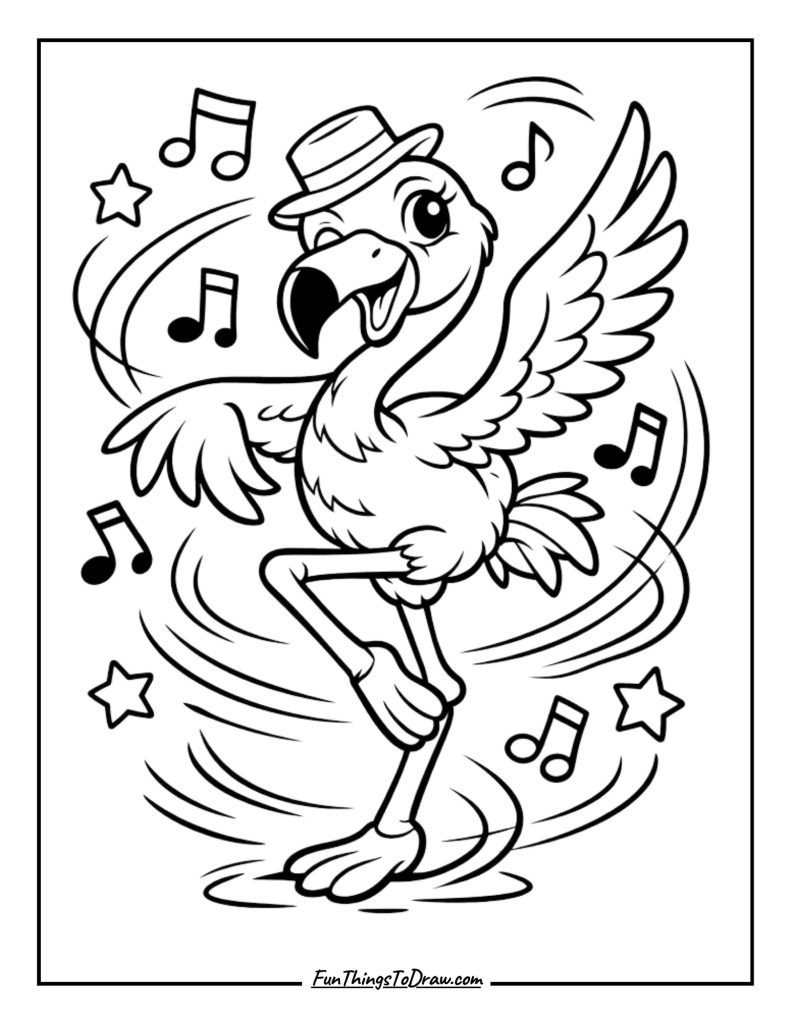 Flamingo Dance Pose
