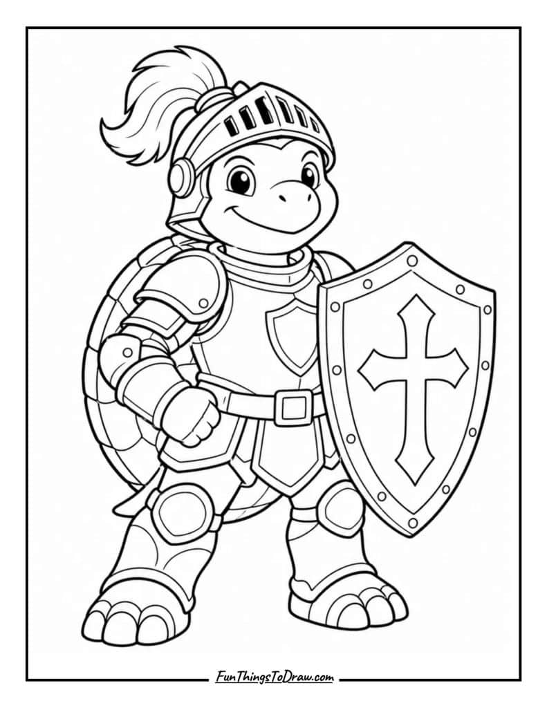 Medieval Knight Turtle