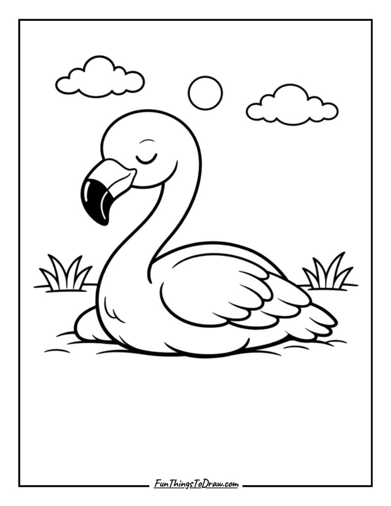 Flamingo Sitting Pose