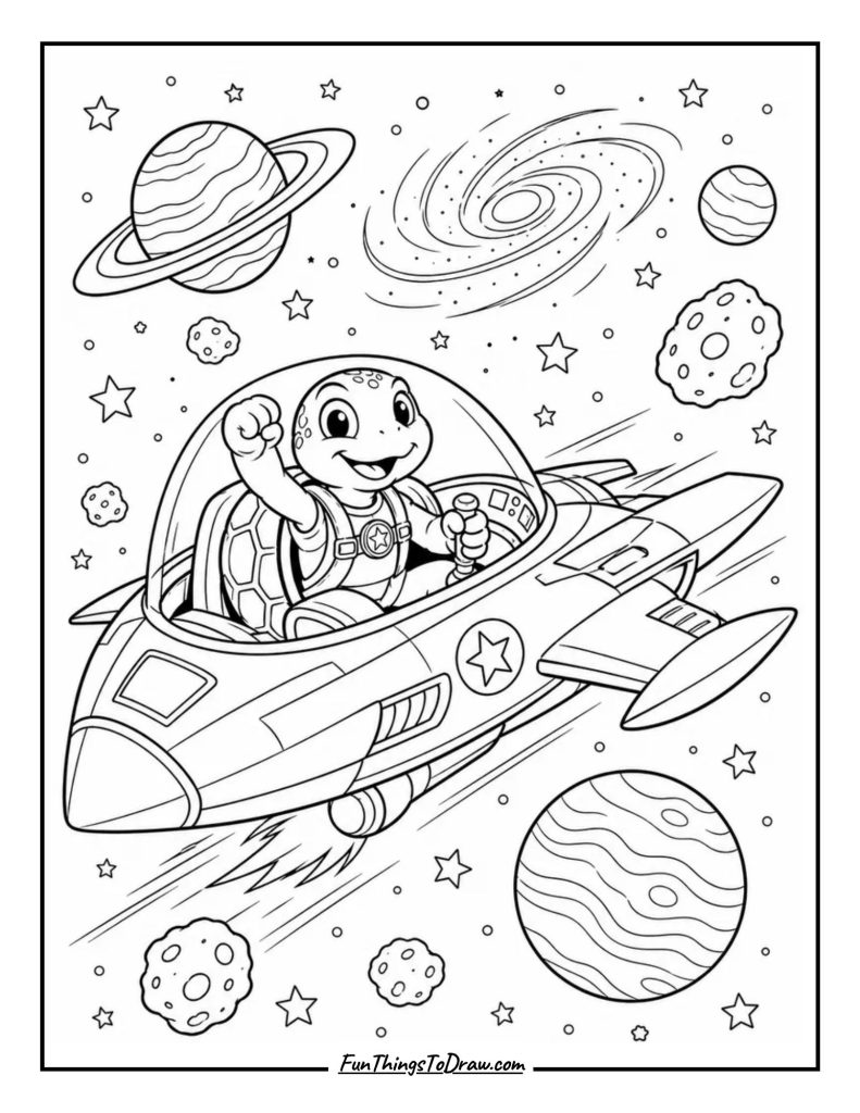 Turtle in a Spaceship