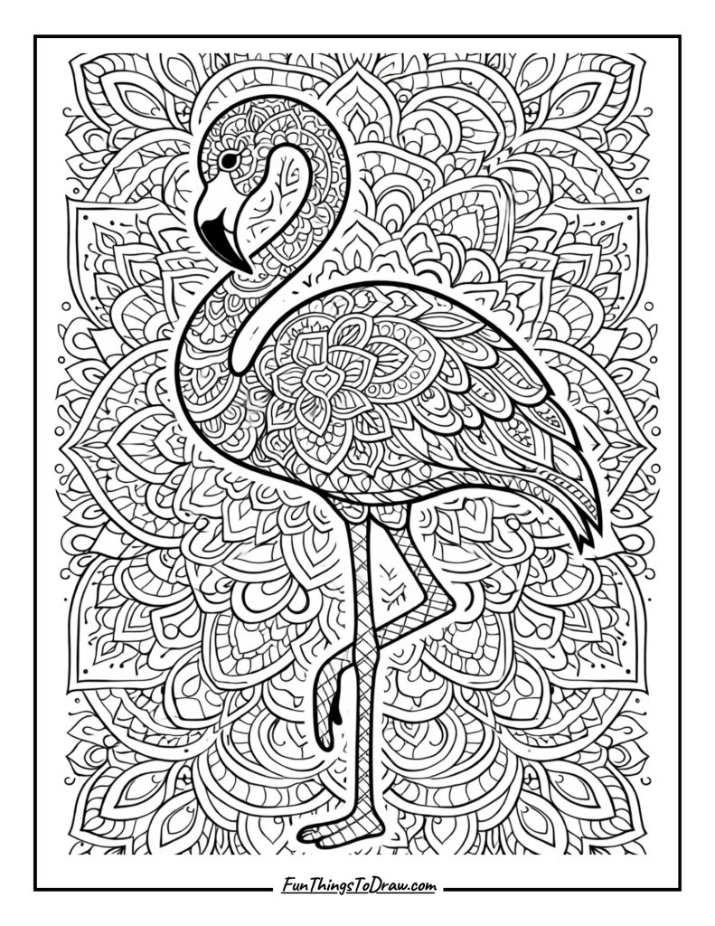 Flamingo Mandala