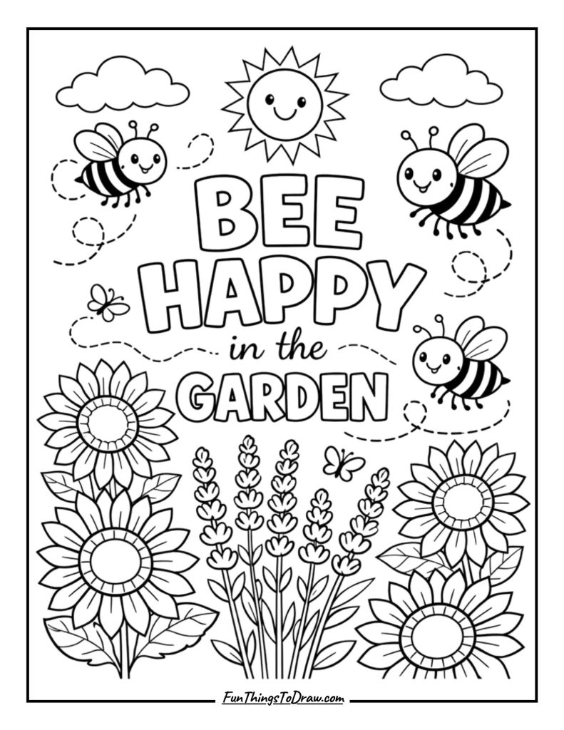 Bee Happy in the Garden