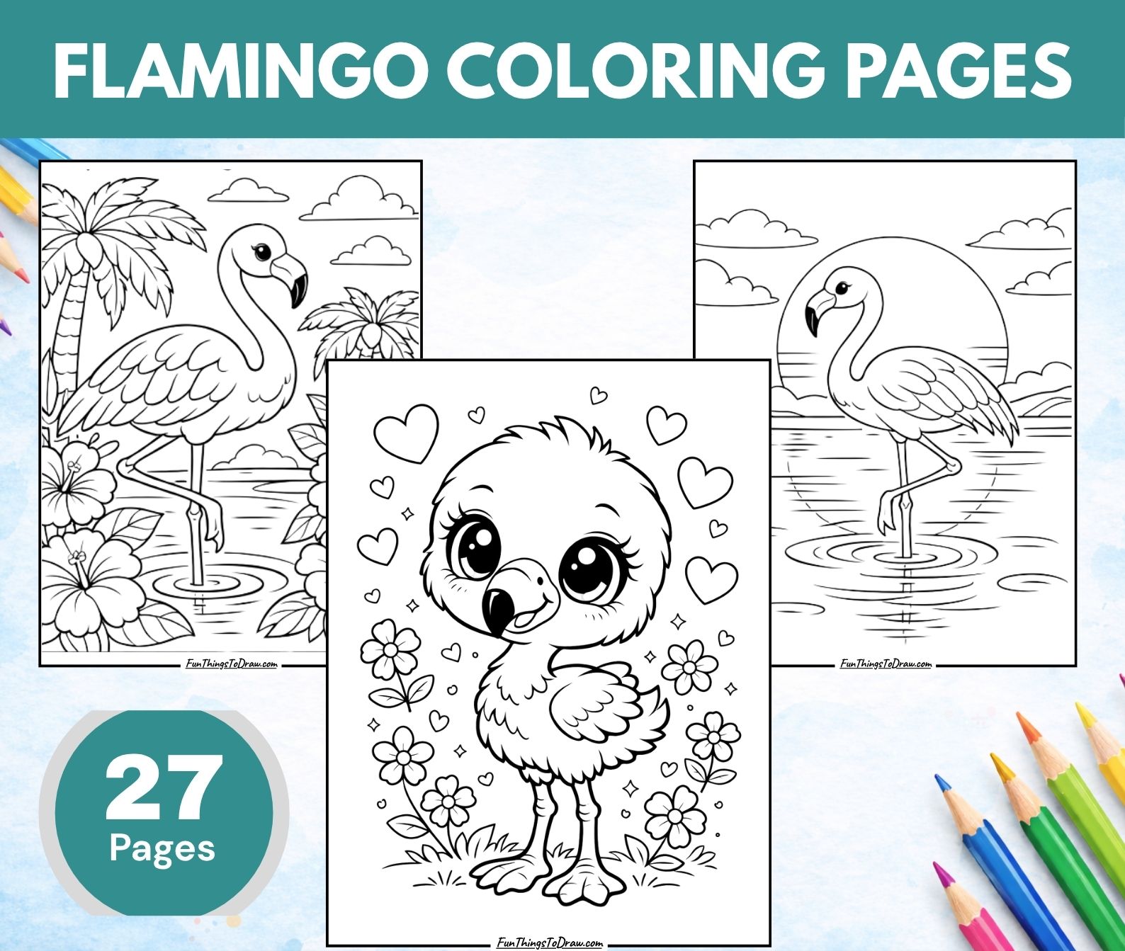 Flamingo Coloring Pages