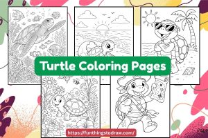 Turtle Coloring Pages for Adults