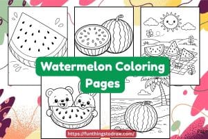 Watermelon Coloring Pages