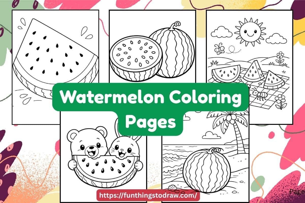 You are currently viewing Watermelon Coloring Pages (30 Free Printable Sheets)