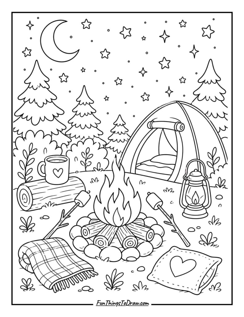 Cozy Campfire Night