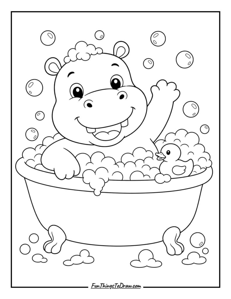 Hippo in a Bathtub