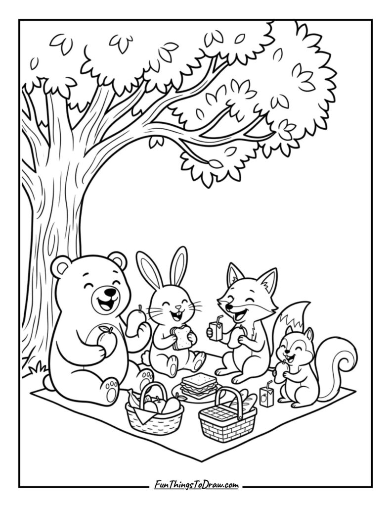 Sitting under tree