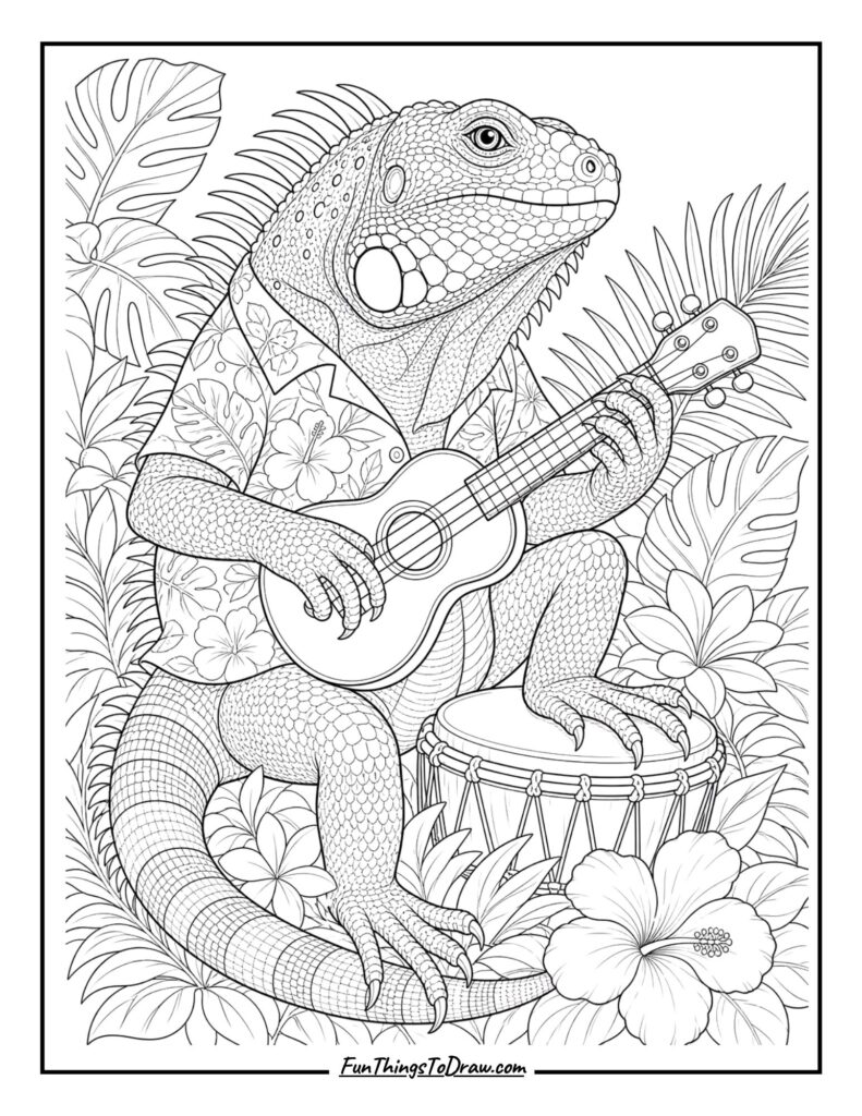 Iguana Musician