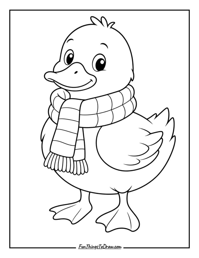 Duck with a Scarf