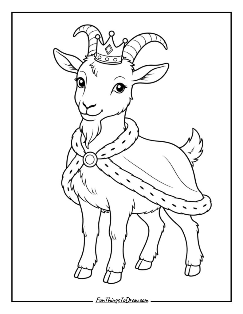 Goat with a Crown