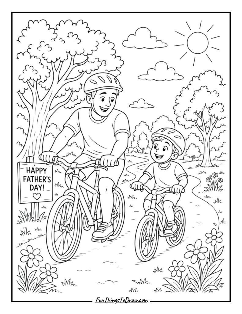 Dad Coloring Page