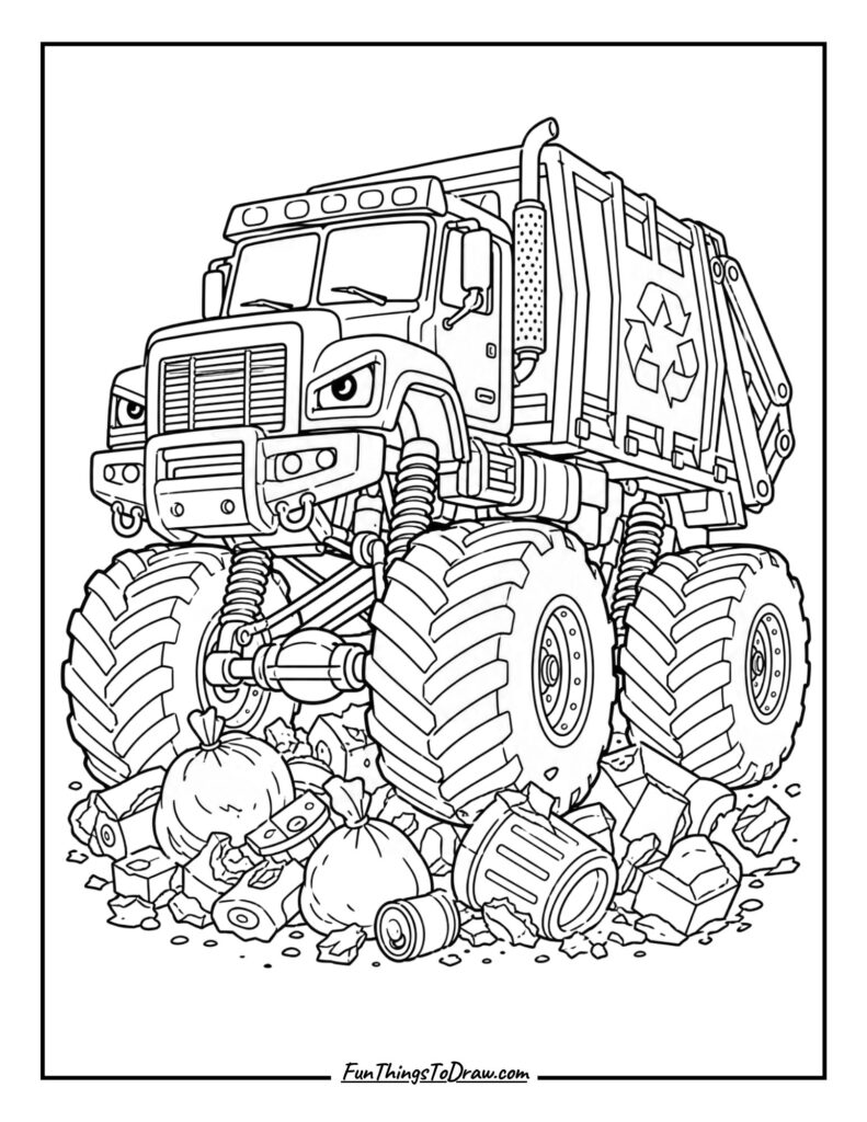 Monster Truck Garbage Collector