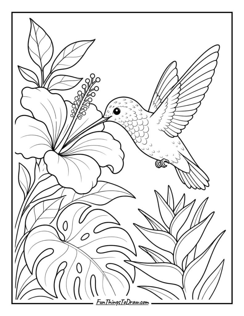 A graceful hummingbird