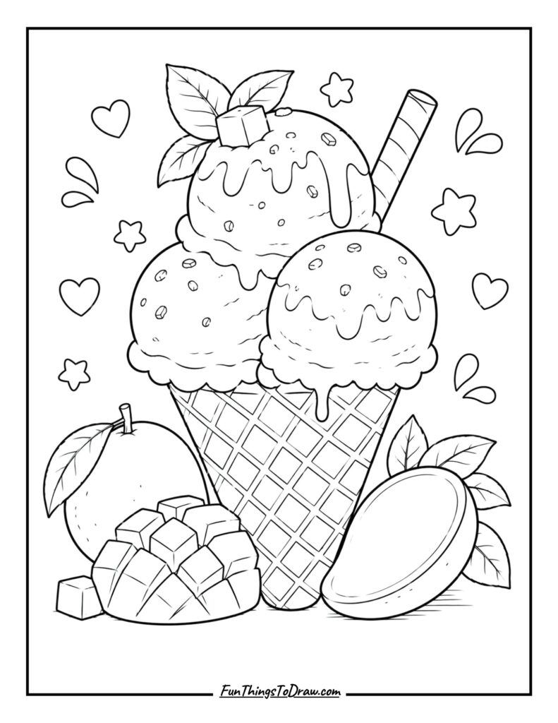 Mango ice cream