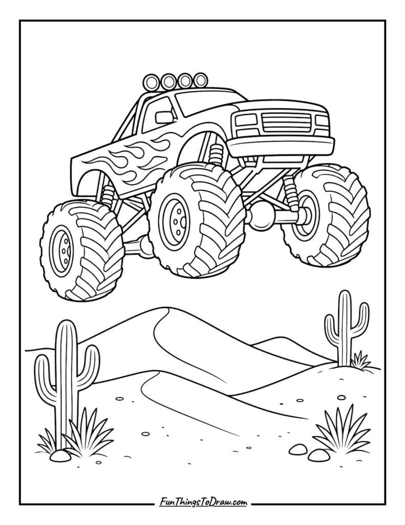 Desert Dune Jumper coloring page