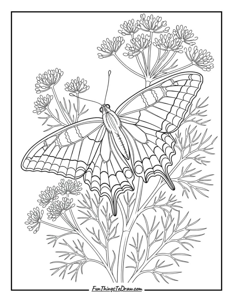 Anise Swallowtail Butterfly on Fennel