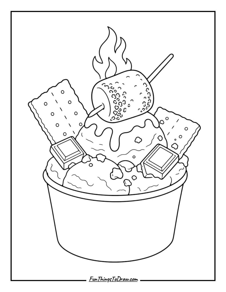S'mores Campfire ice cream