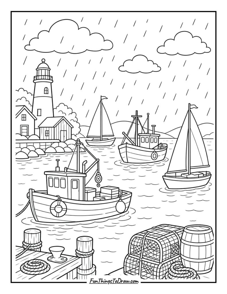Boats in the Harbor