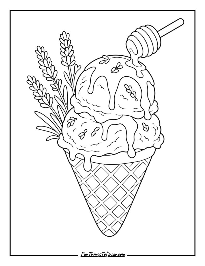 Lavender Honey ice cream