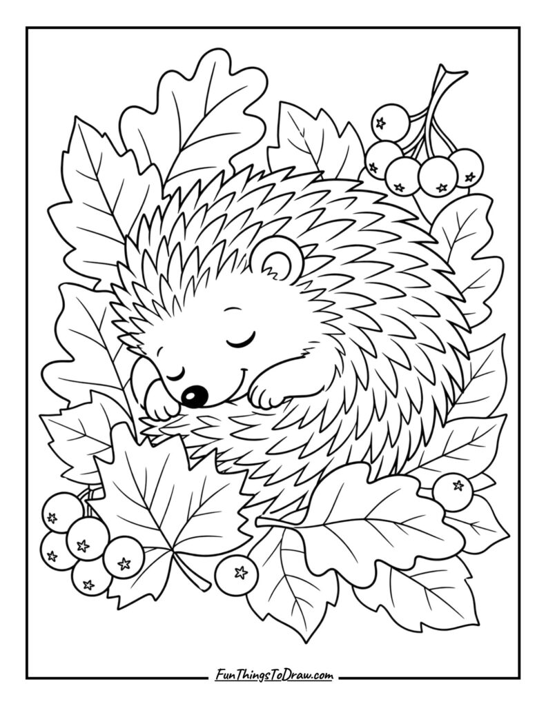 A sleepy hedgehog