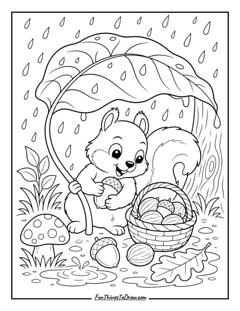 Squirrel's Rainy Stash