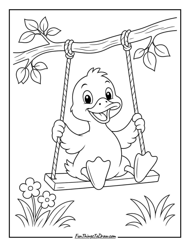 Duck on a Swing