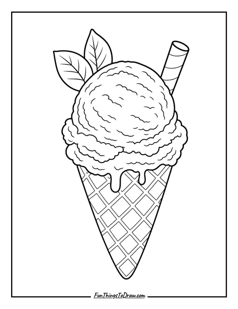 Matcha Green Tea coloring sheet