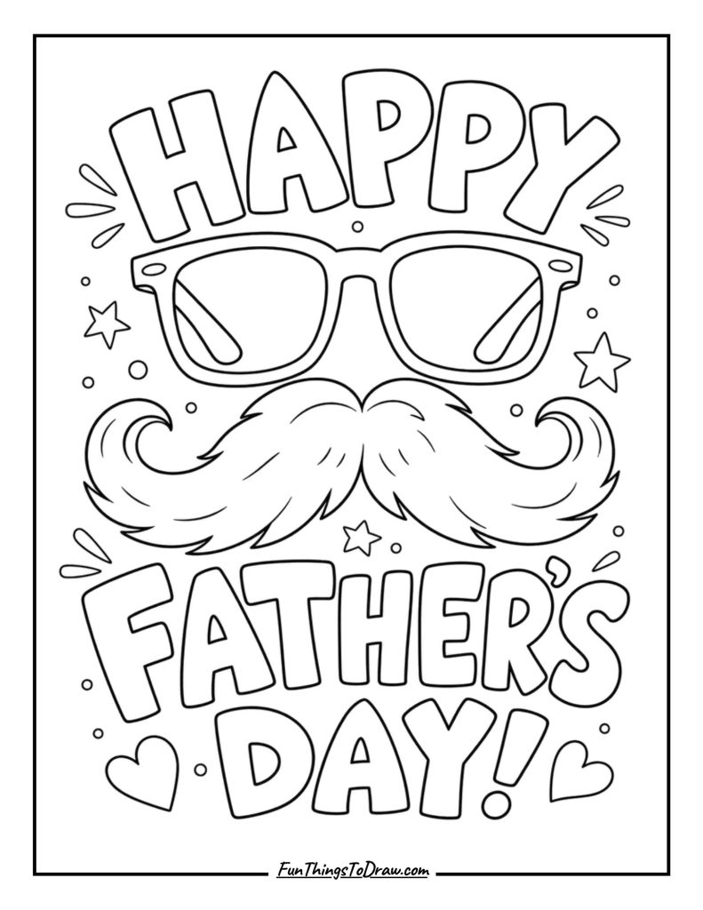 Dad's Glasses and Mustache