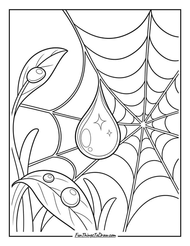 A sparkling dewdrop