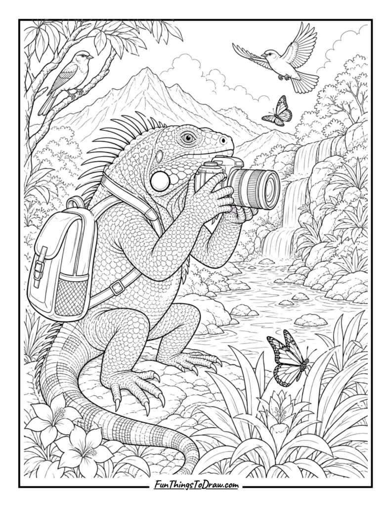Iguana Photographer