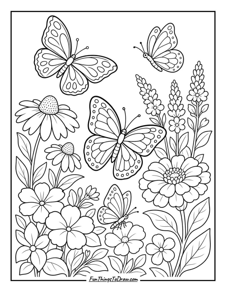 Butterfly in garden