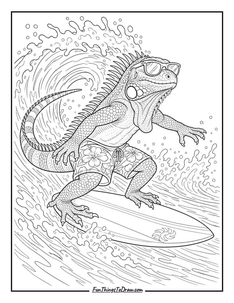 Iguana Surfer